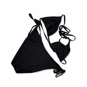 Express Black Triangle Bikini Set. Y2K. Size Medium. Great Condition Minimalist